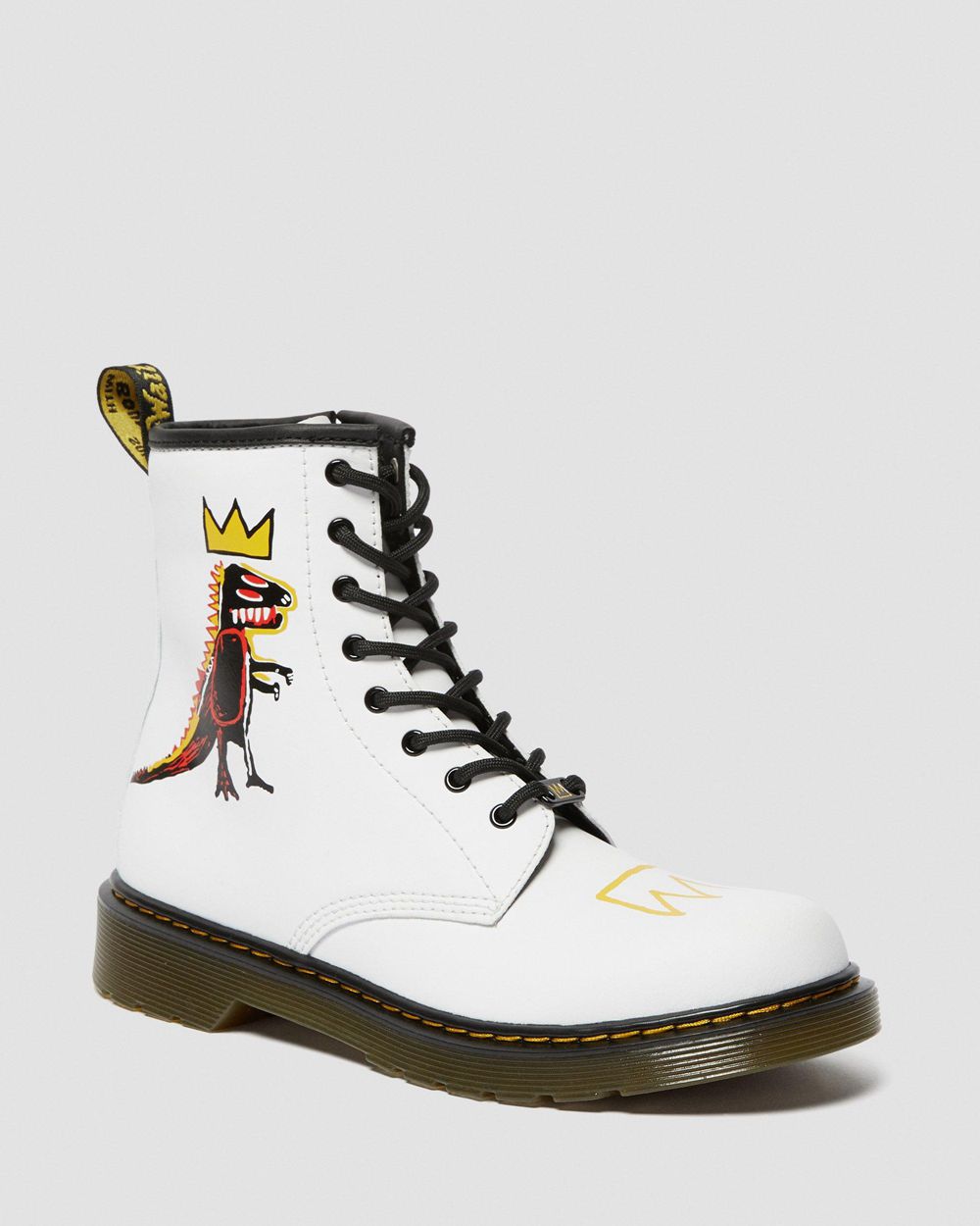 Dr Martens 1460 Basquiat Kožené Topánky Detske ( Biele ) SK 914-TOPWAE